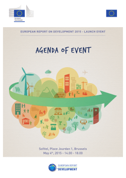 Agenda of event