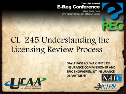 CL-245 Understanding the Licensing Review Process - E
