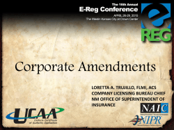 Corporate Amendments - E