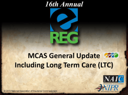 MCAS General Update Including LTC - E