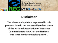 Suitability Discussion - E-Reg Conference