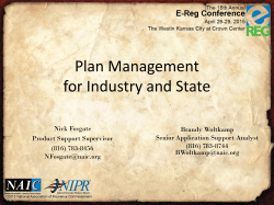 Plan MGMT State/Industry Demo - E