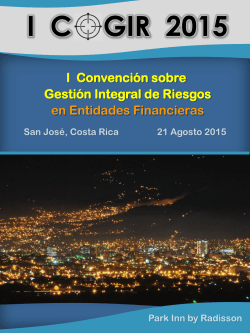 GIR 2015 IC I ConvenciÃ³n sobre GestiÃ³n Integral