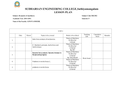 ME2302 - Dynamics Of Machinery - Sudharsan Engineering College