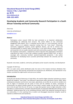 Developing Academic and Community Research Participation in a