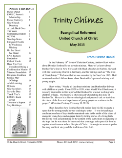 Trinity Chimes - Evangelical Reformed United Church of Christ