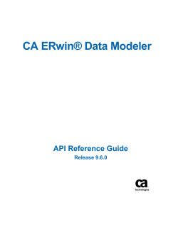 CA ERwin Data Modeler API Reference Guide