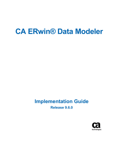 CA ERwin Data Modeler Implementation Guide