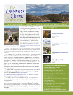 Read More. - The Escondido Creek Conservancy