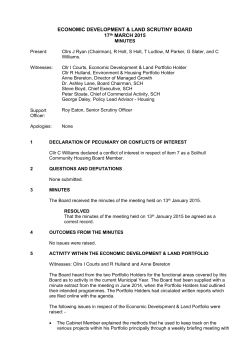 Minutes PDF 98 KB - Solihull Metropolitan Borough Council