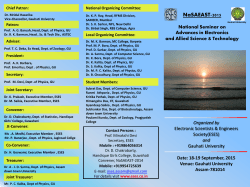 NaSAEAST-2015 - Electronic Scientists and Engineers Society (ESES)