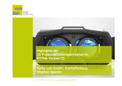 Pytha Lab GmbH - Oculus Rift 3 D Brille