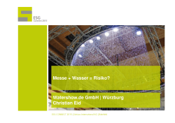 Watershow.de GmbH - Messe + Wasser = Risiko