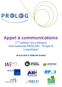 Appel Ã  communications - ESM-IAE de Metz
