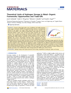 Theoretical Limits of Hydrogen Storage in MetalâOrganic Frameworks