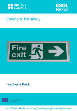 Cleaners: fire safety! - ESOL Nexus