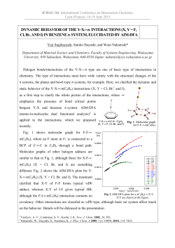 DYNAMIC BEHAVIOR OF THE Y-X---Ï INTERACTIONS (X, Y = F, Cl