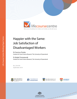 Life Course Centre Working Paper Template