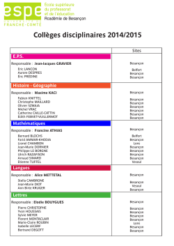 Liste des enseignants par collÃ¨ge disciplinaire