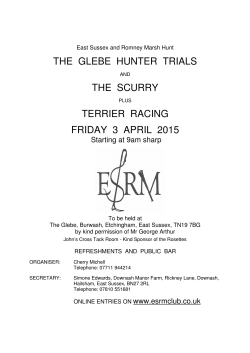 the glebe hunter trials the scurry terrier racing
