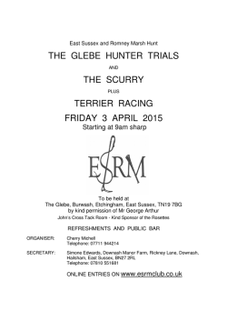 the glebe hunter trials the scurry terrier racing