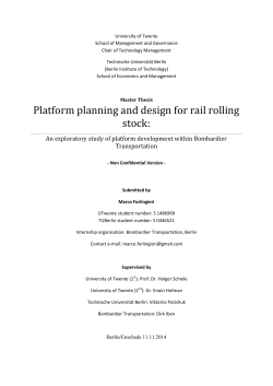 Platform planning and design for rail rolling stock: