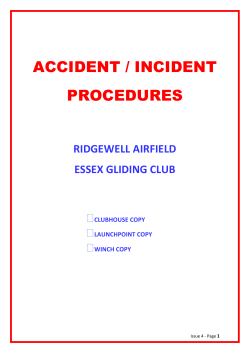 ACCIDENT / INCIDENT PROCEDURES