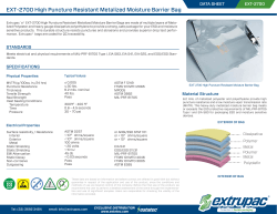 EXT-2700 High Puncture Resistant Metalized Moisture Barrier Bag