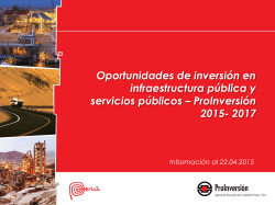 Oportunidades de inversiÃ³n en infraestructura pÃºblica y servicios