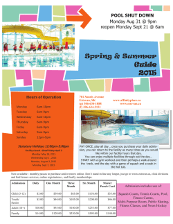 2015 Spring Summer Activity Guide