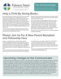 Help a Child By Giving Books Please Join Us For A New Parent
