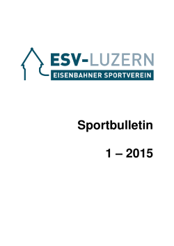 Bulletin 1/2015
