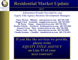 Residential Market Update