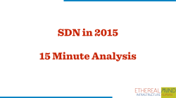 The State of SDN in May 2015.key