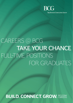 careers @ bcg take your chance full-time positions