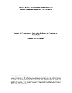 Manual del Usuario - Oficina de Ãtica Gubernamental de Puerto Rico