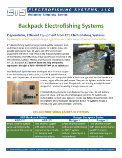 Backpack Electrofishing Systems