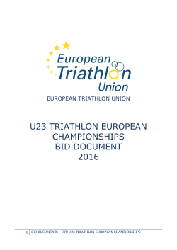 u23 triathlon european championships bid document 2016