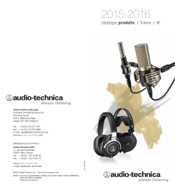 catalogue produits I france I â¬ - Audio