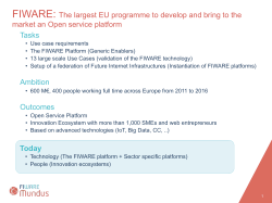 FIWARE: The largest EU programme to develop and bring to the