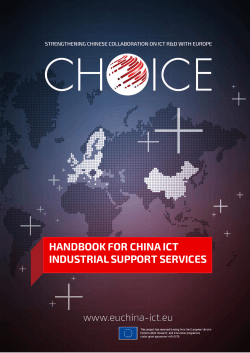 handbook for china ict industrial support services