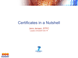 Certificates in a Nutshell