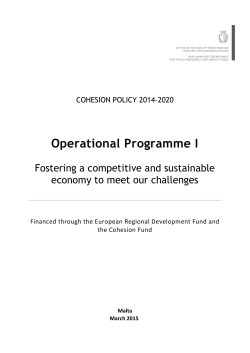 Operational Programme I - EU Funds