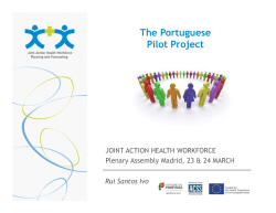 Portugal - Joint Action on Health Workforce Planning & Forecasting