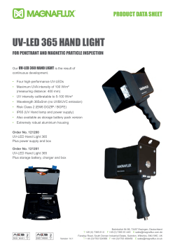 UV-LED 365 HAND LIGHT