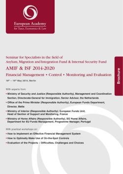 AMIF & ISF 2014-2020