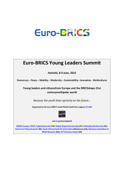 Here - Euro-BRICS Young Leaders Summit