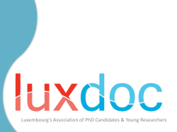 Luxembourg`s Association of PhD Candidates & Young Researchers