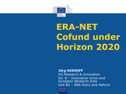 ERA-NET Cofund under Horizon 2020