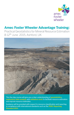Amec Foster Wheeler Advantage Training: